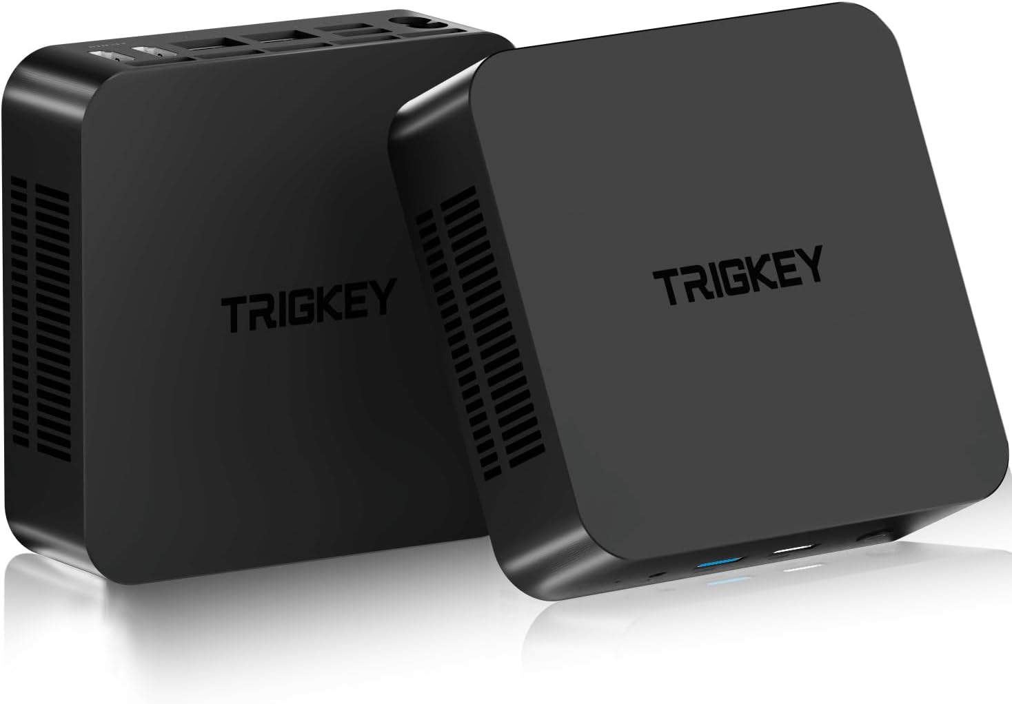 TRIGKEY Key-N95 Mini PC, Up to 3.4GHz, 4C/4T, 6MB Cache, 16G DDR4 500G SSD, Mini Computer Support 1000M LAN/WiFi-5/ BT 5.0/ USB3.2/ Dual HDMI 4K@60Hz Output, Wake-on-LAN, Auto Power on