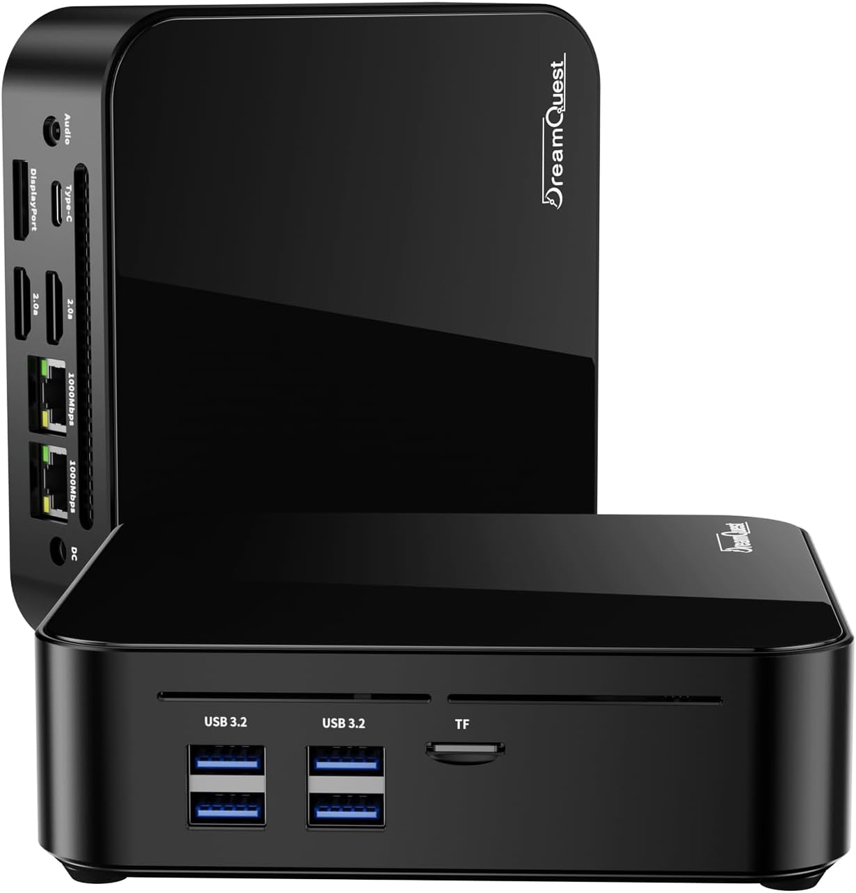 DreamQuest Mini PC Windows 11 Pro 16GB DDR4 512GB SSD (Max 4TB) Intel Alder Lake-N150 (up to 3.6Ghz) Micro Desktop Computer with HDMI Port,Dual-Band WiFi,2x Lan, BT5,USB3.2 * 4,Type-C (Up to 10Gbps)