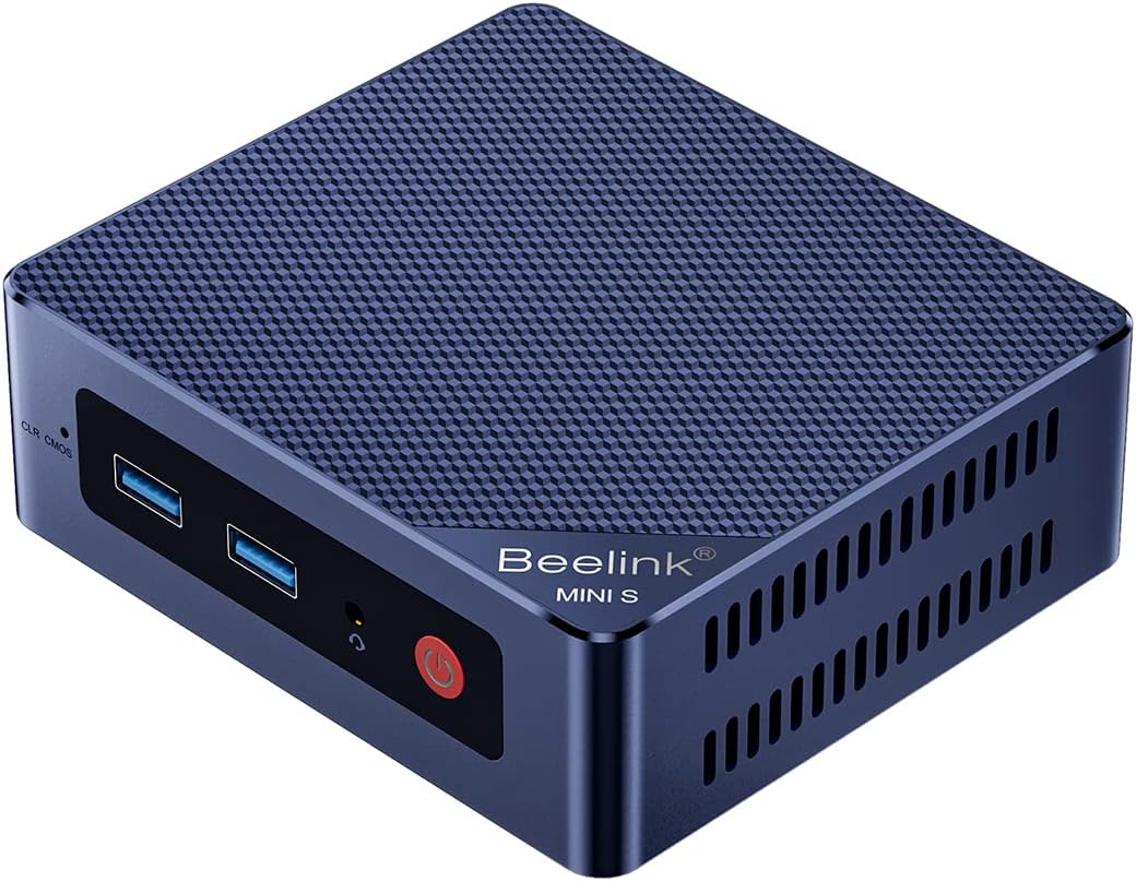 Beelink MINI-S12 Mini PC, 12th Gen Intel Alder Lake N95 3.4GHz Processor Mini Computer, Pre-installed 8G RAM 256GB SSD Business Mini Desktop PC