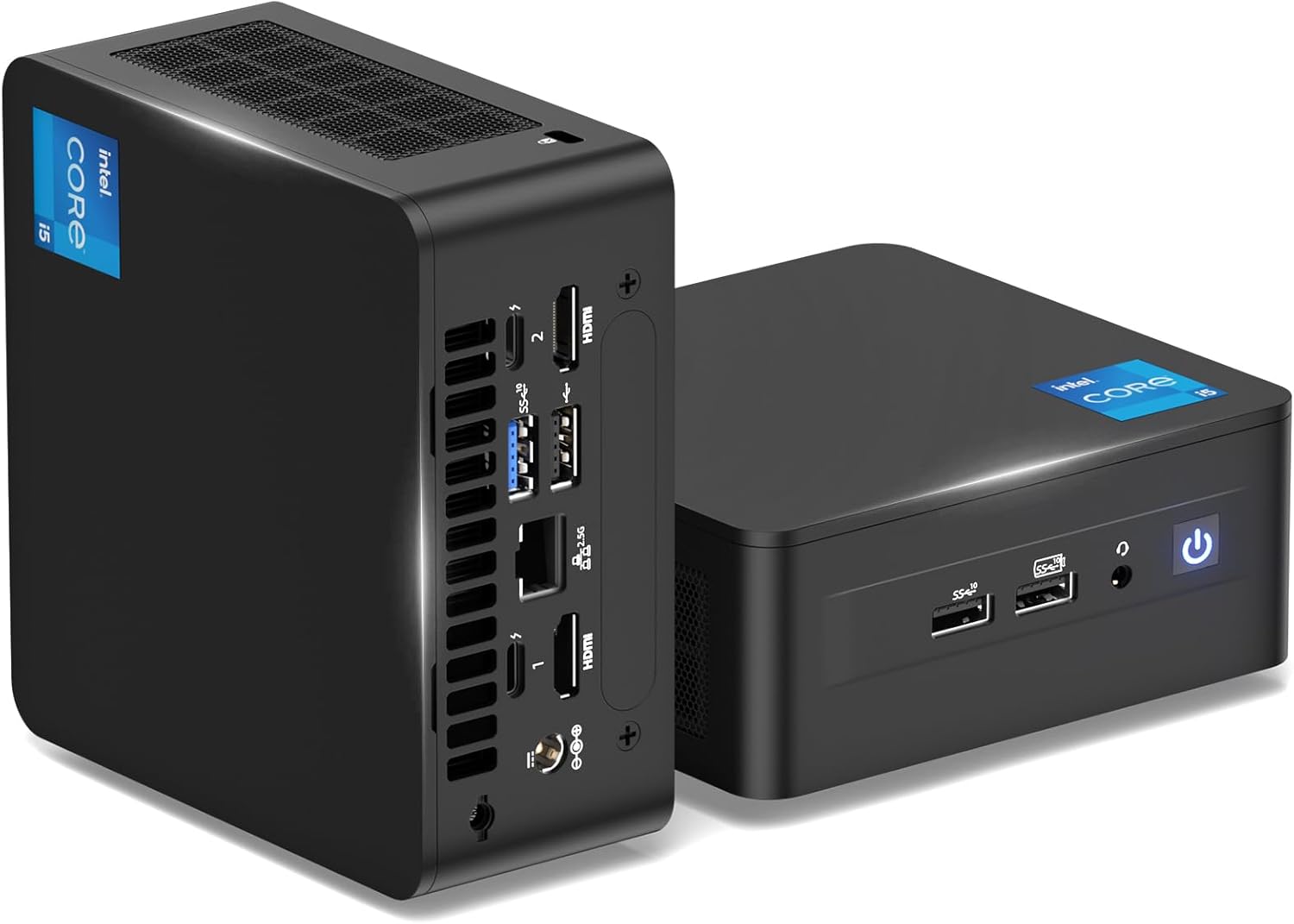 Intel Nuc 12, NUC12WSHi5 Wall Street Canyon Mini PC Desktop, Win 11 Pro Computer, Core i5-1240P Prozessor, 12 Kern, 12MB Cache, Iris Xe Grafik, WiFi6E, Thunderbolt 4 (16GB RAM+512GB PCIe SSD)