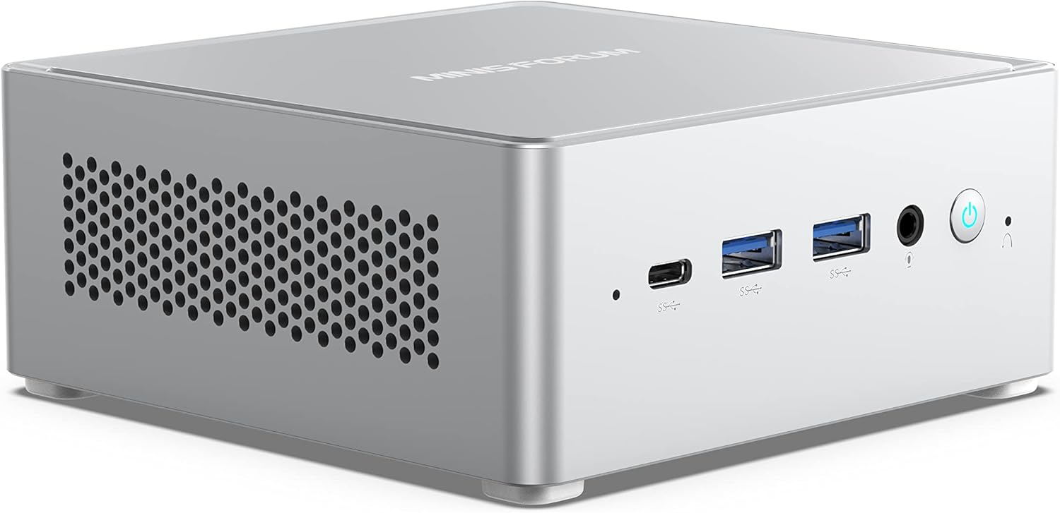 MINSFORUM NAB9 Mini PC Intel Core i9-12900HK 14 Cores/20 Threads,up to 5.0GHz 32GB RAM 1TB PCIe4.0 SSD,Dual 2.5 G RJ45 LAN Mini Desktop Computer,2 x HDMI/USB-C(4K@60Hz),7X USB Ports, WiFi 6&BT5.2