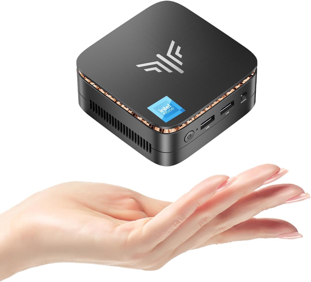 NiPoGi Mini PC E1 Mini PC Windows 11 pro Intel Alder Lake-N97 (Beat N95/N100,up to 3.60GHz) 16GB DDR4 512GB M.2 SSD, Mini Desktop Computer Support 4K Double Display,WiFi/BT