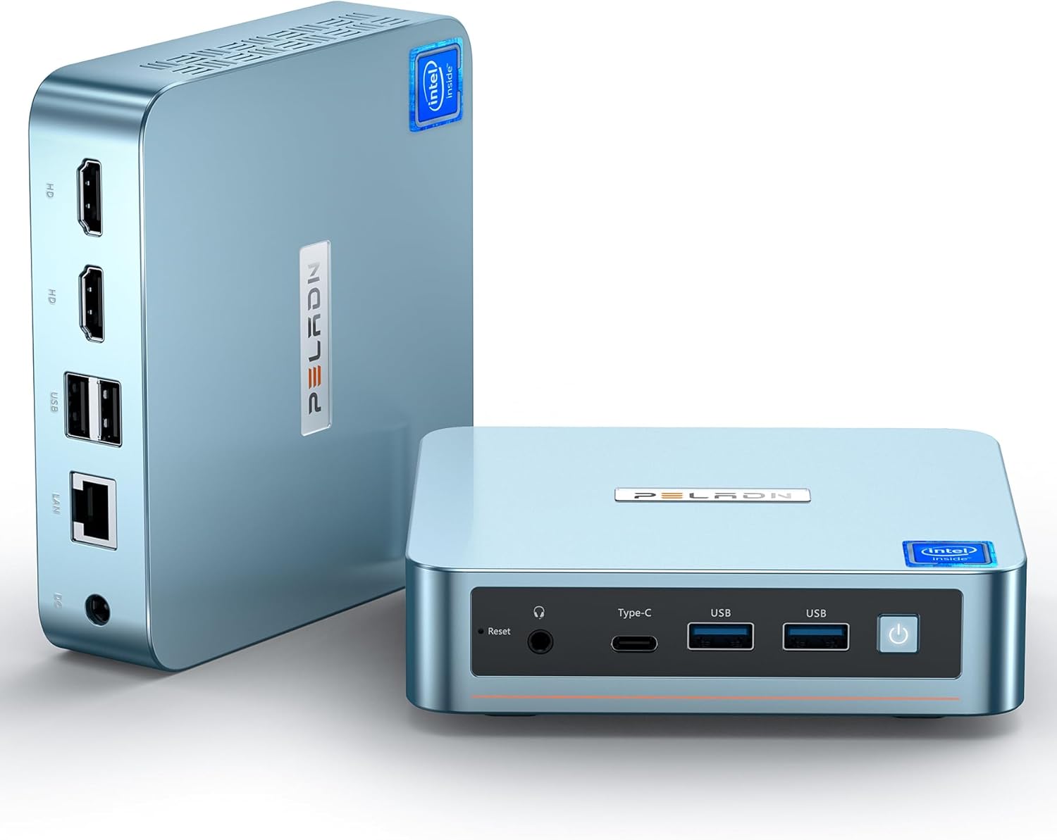 PELADN WI-6 Mini PC, Intel 12th Gen Alder Lake- N95(up to 3.4GHz), 16GB DDR4 RAM 512GB M.2 PCIe SSD, Desktop Computer Support 4K Dual Display/USB3.2/WiFi 5/BT4.2/Win 11 Pro