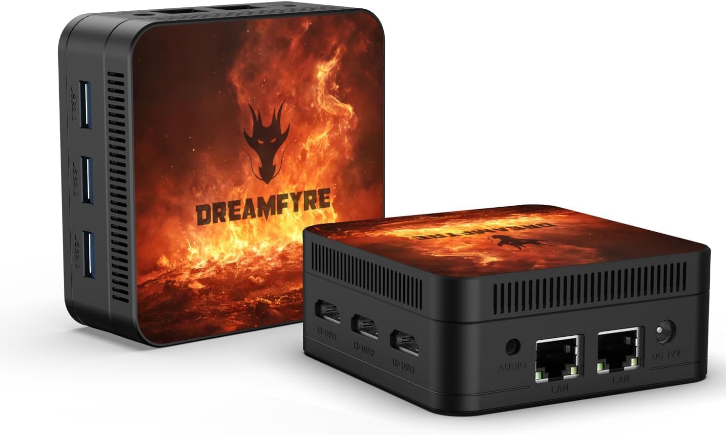 DREAMFYRE Mini PC Alder Lake-N95 (up to 3.4GHz) 4 Cores 4 Threads Mini Computer 8GB DDR5 256GB SSD Mini Desktop Computer Support For Three Monitors/USB 3.0/ WiFf 5/Gigabit Ethernet Port/Bluetooth 5.0