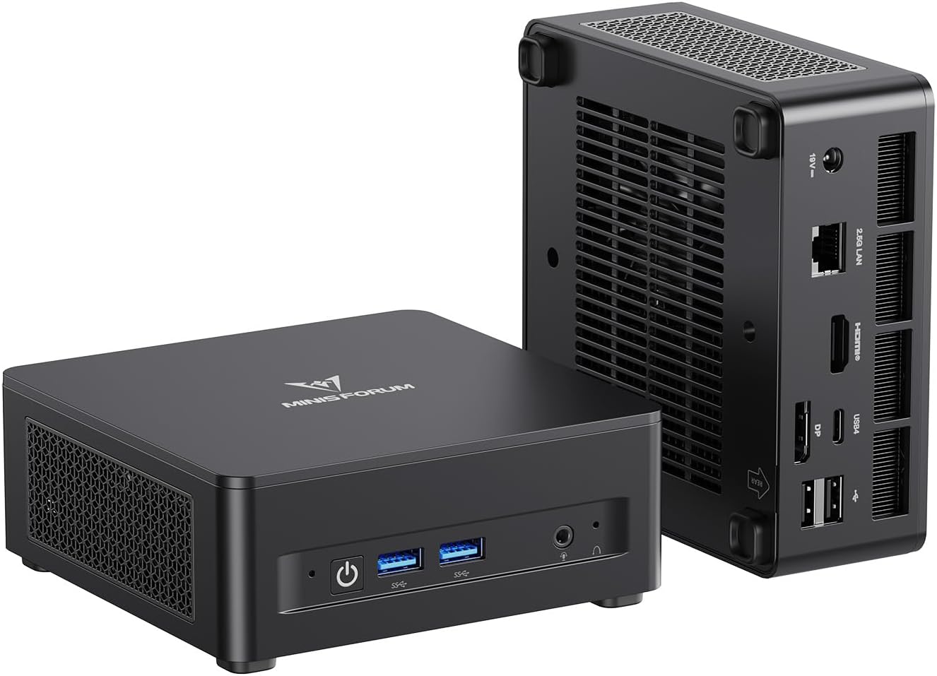 MINISFORUM UM760 Slim Mini PC, AMD Ryzen 5 7640HS Processor Mini Computer(6C/12T, Up to 5.0GHz), 16GB DDR5 RAM & 1TB PCIe 4.0 SSD, Support 8K@60Hz HDMI 2.1/USB4 Output, WIFI6E/BT5.3/Auto Power On