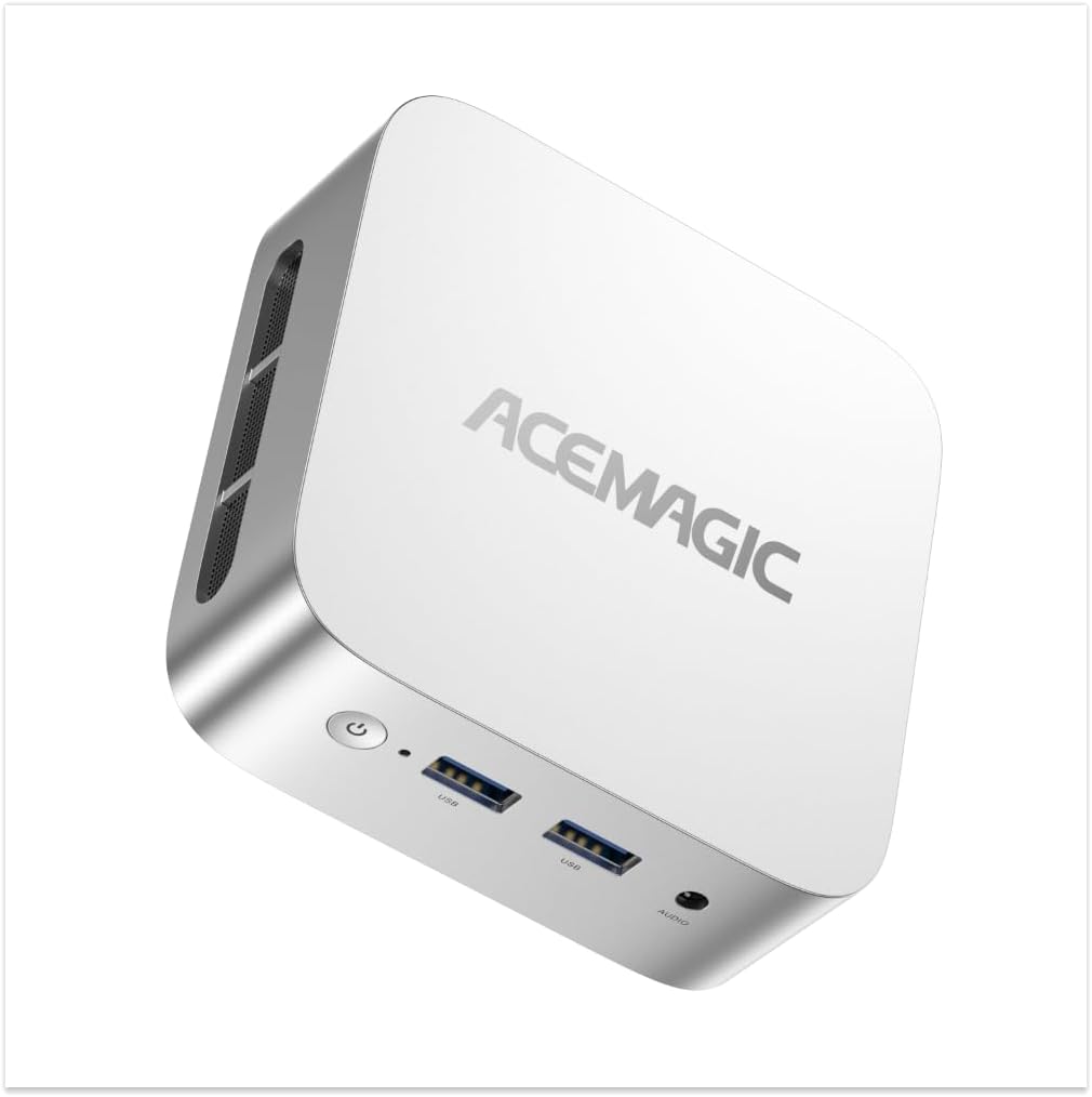 ACEMAGIC Mini PC, 16GB DDR4 512GB M.2 SSD Mini Computer, suitable for home, office, and school use