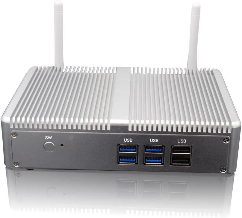 Fanless Mini PC Intel N3150 Linux Ubuntu 22.04 8GB RAM 128GB SSD Dual HDMI Dual LAN WIFI Bluetooth