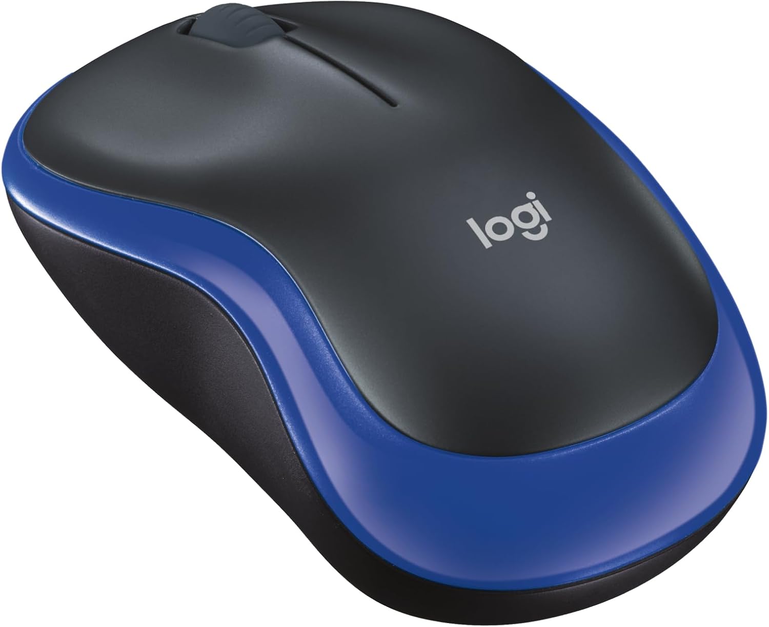 Logitech M185 Wireless Mouse, 2.4GHz with USB Mini Receiver, 12-Month Battery Life, 1000 DPI Optical Tracking, Ambidextrous, Compatible with PC, Mac, Laptop – Blue