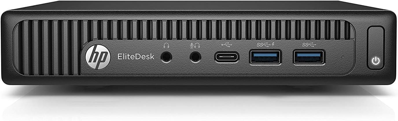 HP EliteDesk 800 G2 Mini Desktop PC, i5 6500T 3.1/2.5GHz, 8GB DDR4, 512GB 3D TLC NAND Solid State Drive, Windows 10 Pro – Plain Boxed (Renewed)