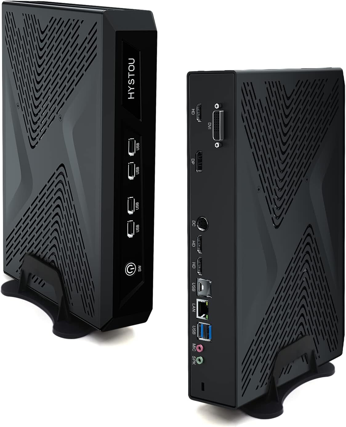 HYSTOU Gaming Mini Desktop Computer, Mini PC Windows 11 Pro Core i9-11900 11th Gen (up to 5.2GHz), 8K@60Hz DP, 4K60@Hz HDMI, Four Screen Display Small PC