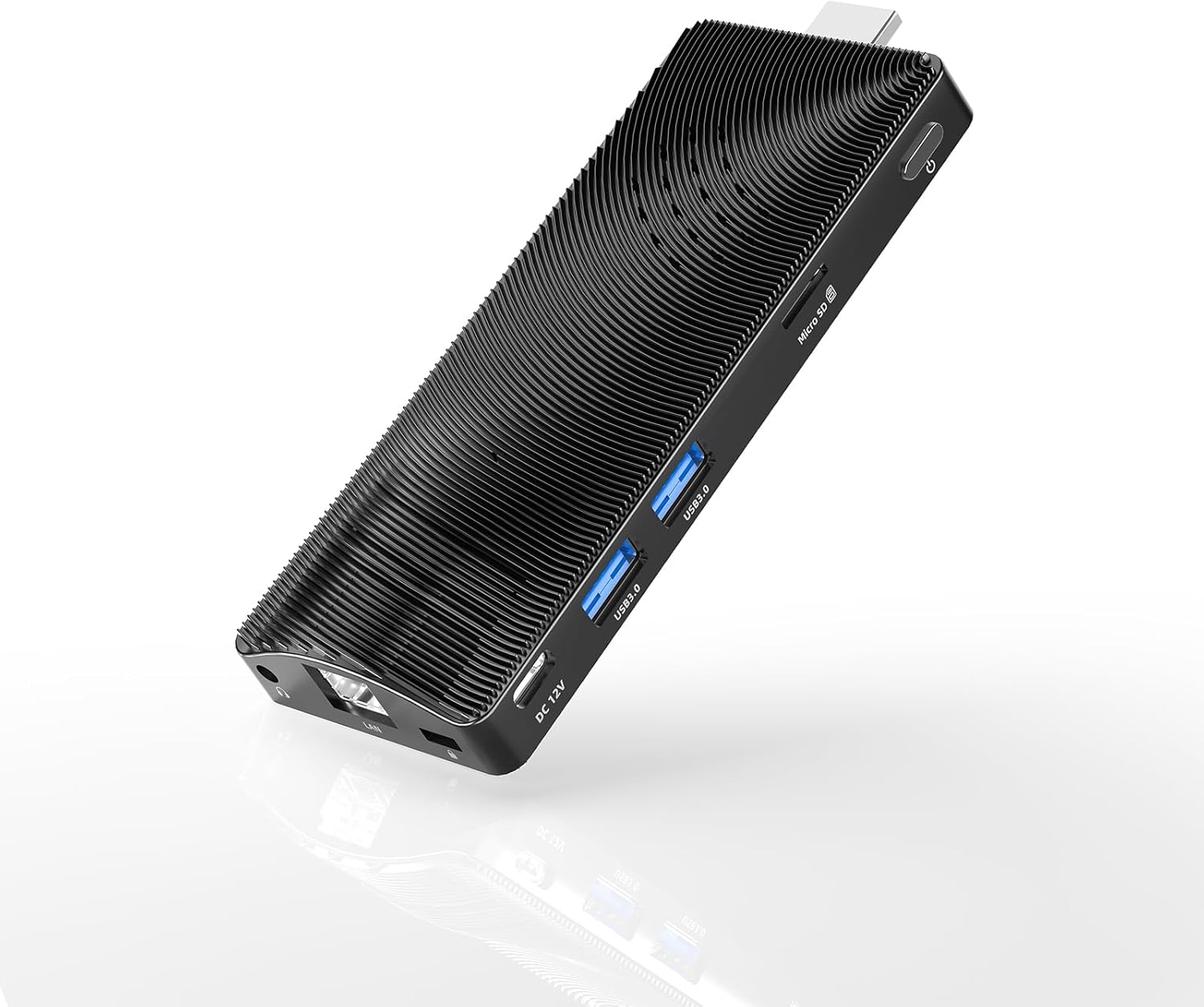 HEIGAOLAPC Mini PC Stick Win 10, Fanless Mini Computer, Pentium N4200 4GB 64GB eMMC (1.1 GHz), USB3.0 X 2, RJ45 Gigabit Ethernet 4K 60Hz, WiFi BT 5.0, HDMI 2.0