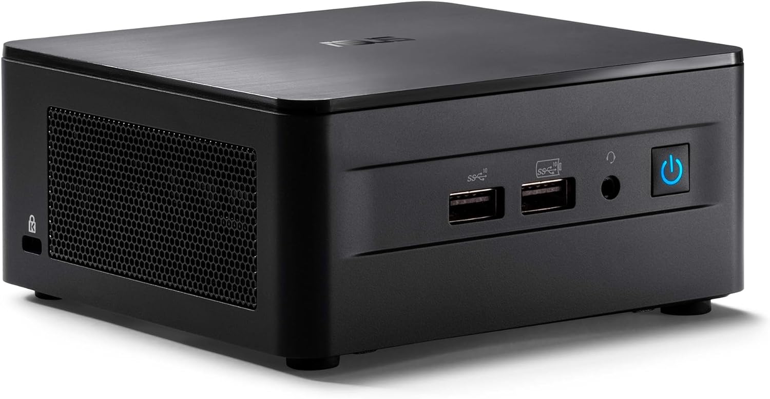 ASUS NUC 12 Pro Barebone Desktop PC (Intel Core i3-1220P, Intel UHD Graphics, No Memory, No Storage, No Operating System, No Power Cable Included)