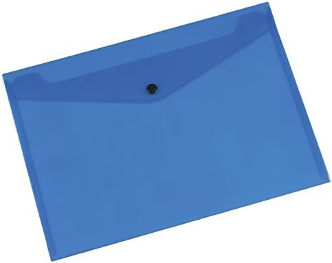 DOC FOLDERS Poly A4 Blue 12PK, Stationery Files and Filing Office Consumables, 12 Piece in Pack – KF03596