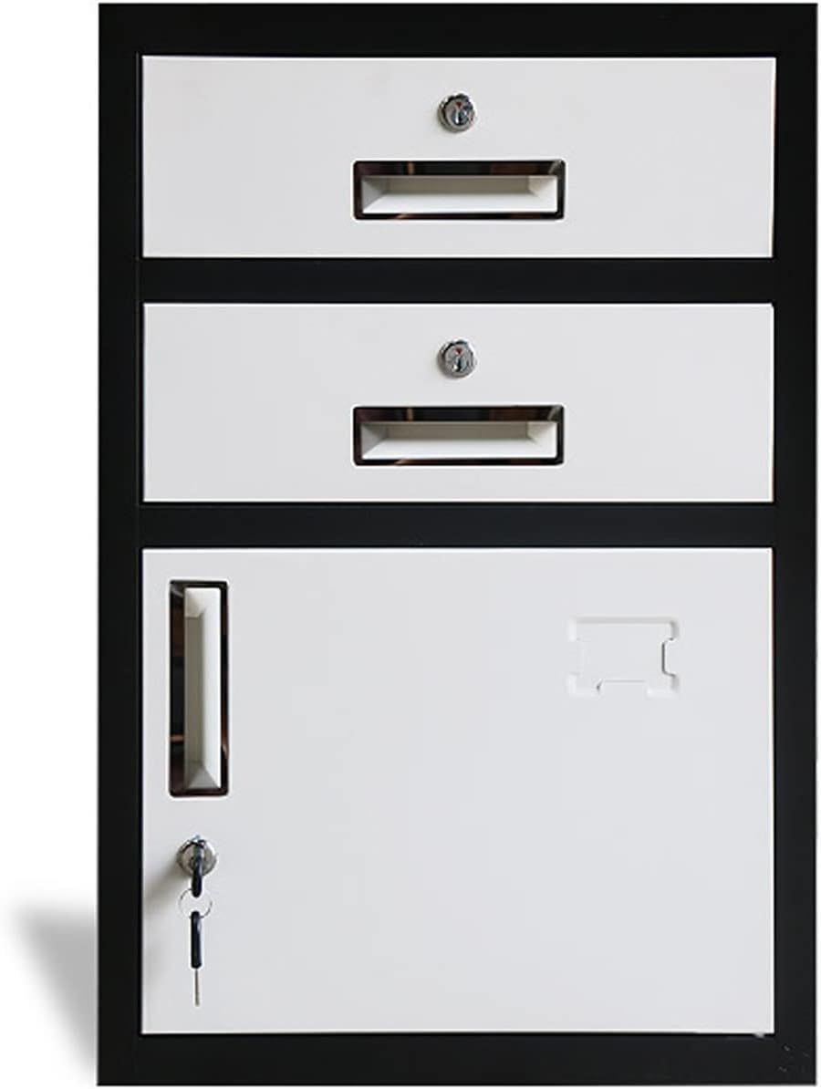 Metal File Cabinet with Lock and Drawers for Office and Home Storage