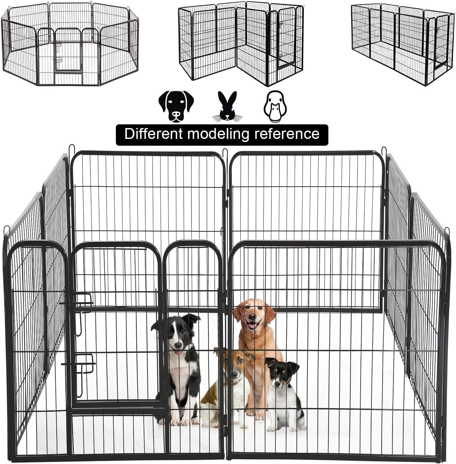 UnderDog Extra Heavy Duty Puppy Play Pen 8 x Panel Playpen Indoor/Outdoor Dog ? Puppy Whelping Pen Pens 3 Sizes in this add EXTRA TALL (Large)